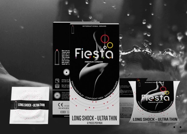 BCS Fiesta® Long Shock-Ultra Thin kéo dài thời gian quan hệ tối đa